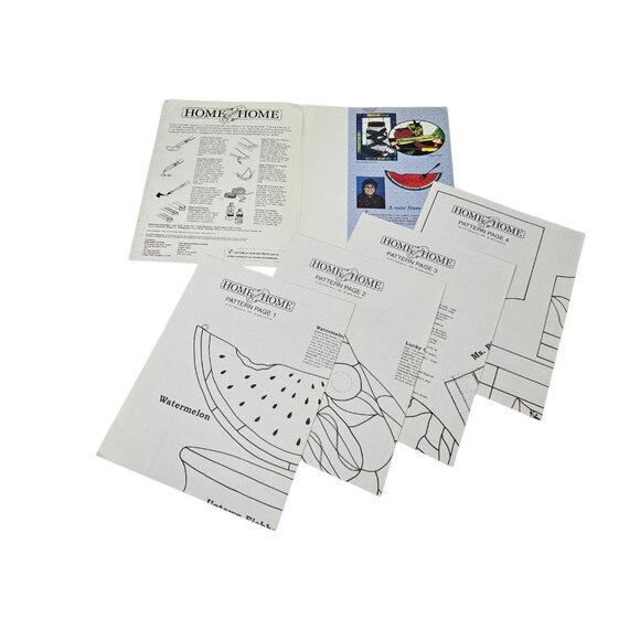 Vintage 90s Carolyn Kyle Stained Glass Pattern Books Lot of 5 Arts & Crafts - Picture 5 of 11